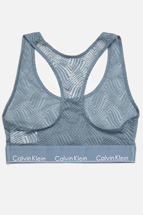 Modern lace bralette - charcoal