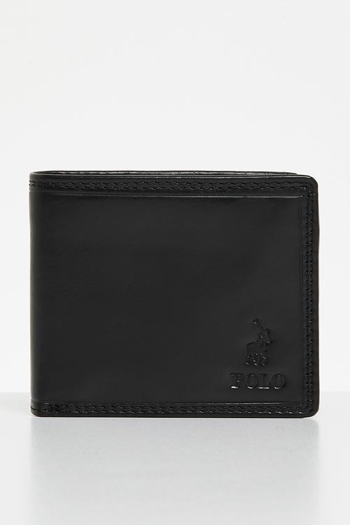 Billfold With Top Flap - Black