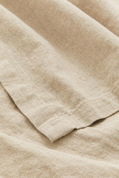Linen-blend tablecloth - beige