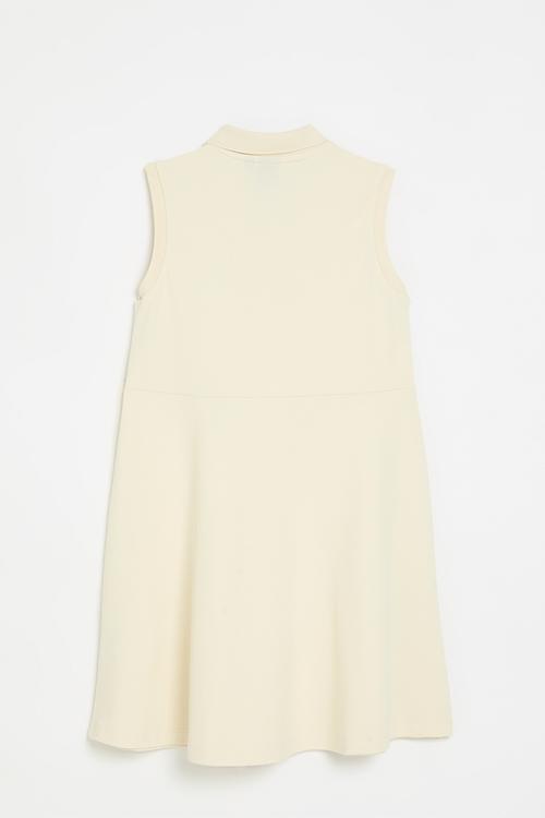 Girls kerry crested sl dress - stone