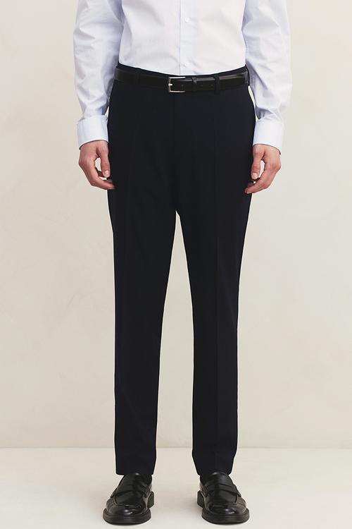Slim fit suit trousers - navy blue 