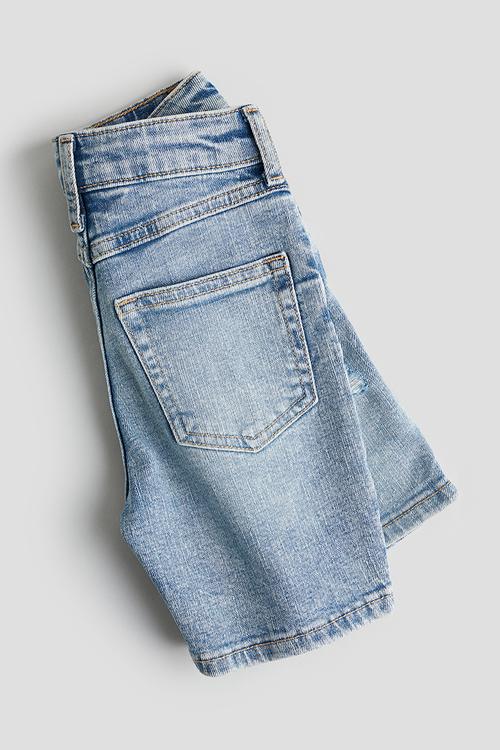 Denim shorts - light denim blue