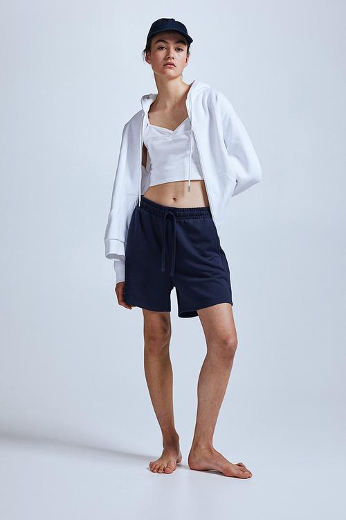 Sweatshirt shorts - blue