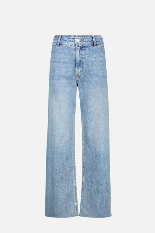 Khloe Light Wash Cropped Flare - Light Blue