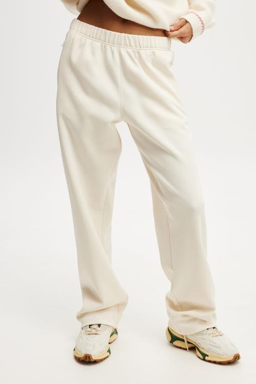 Summer Fleece Straight Leg Pant - Coconut Milk/Sesame