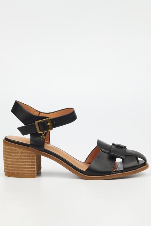 Seranno 5 block heel - black