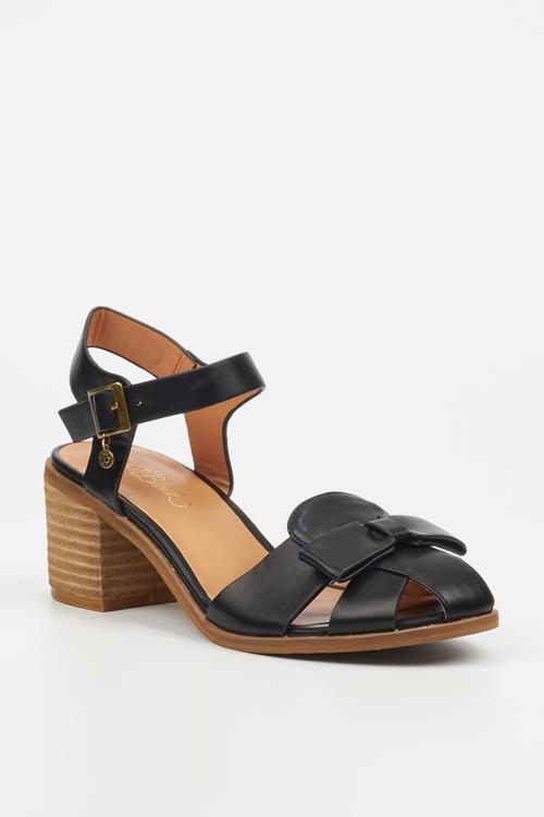 Seranno 5 block heel - black