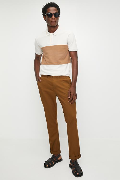 Signature Slim Stretch Chino - Utility Brown