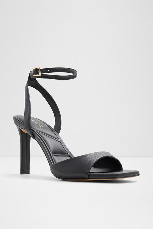 Sake Ankle Strap Stiletto - Black