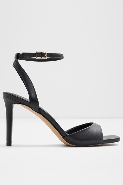 Sake Ankle Strap Stiletto - Black