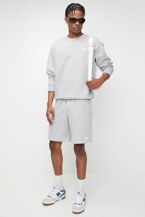New Balance Brushed Fleece Crew - Athletic Grey