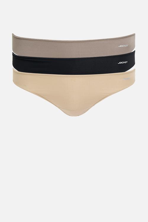 3Pk Ladies NPL G-String - black/capp/beige