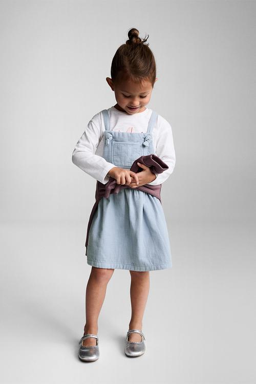 Dungaree dress poppy - light/pastel blue