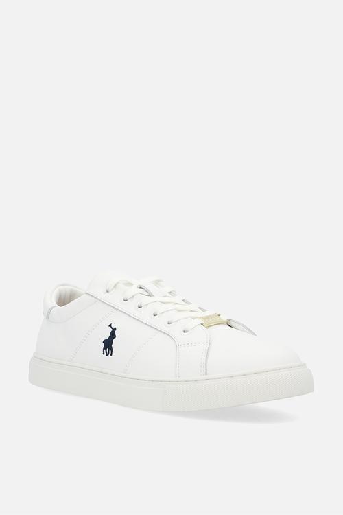 Classic white leather sneaker - white