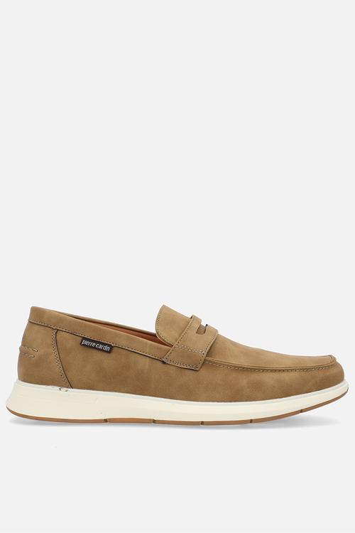 Hector casual slip on tan white a1