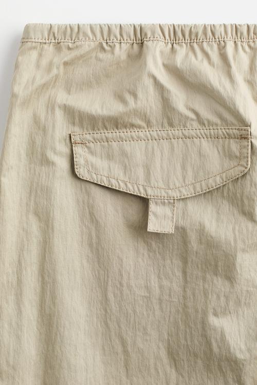 Parachute trousers - khaki beige