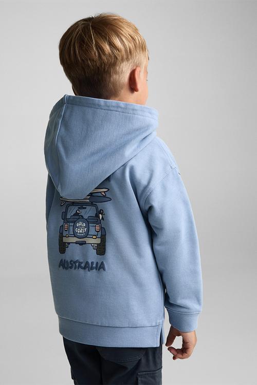 Sweatshirt road - medium blue
