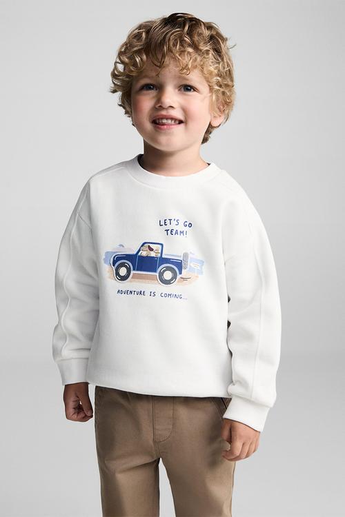 Sweatshirt car - natural