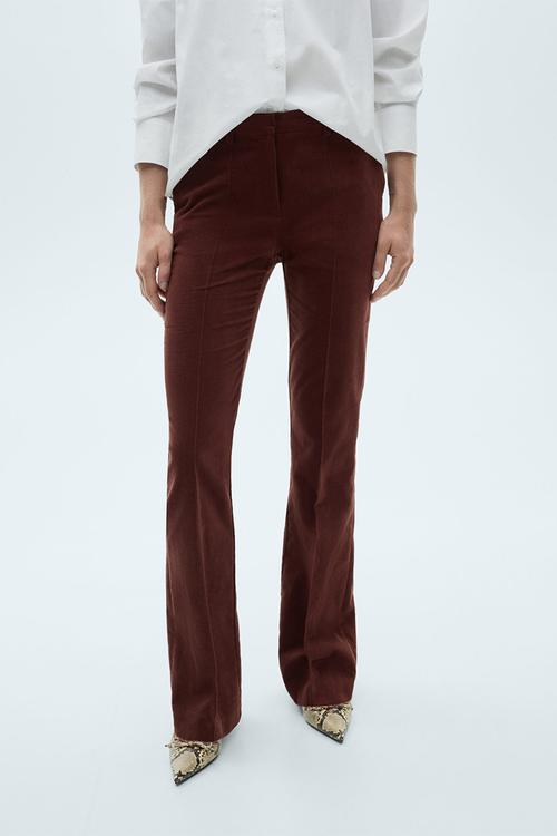 Trousers velveton - dark red