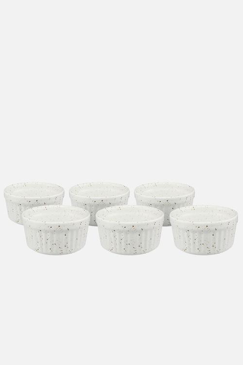 Speckle Ramekin 8.5cm Set 6pc - Cream