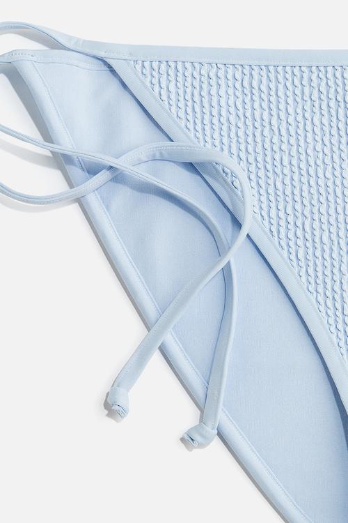 Tie tanga bikini bottoms - light blue