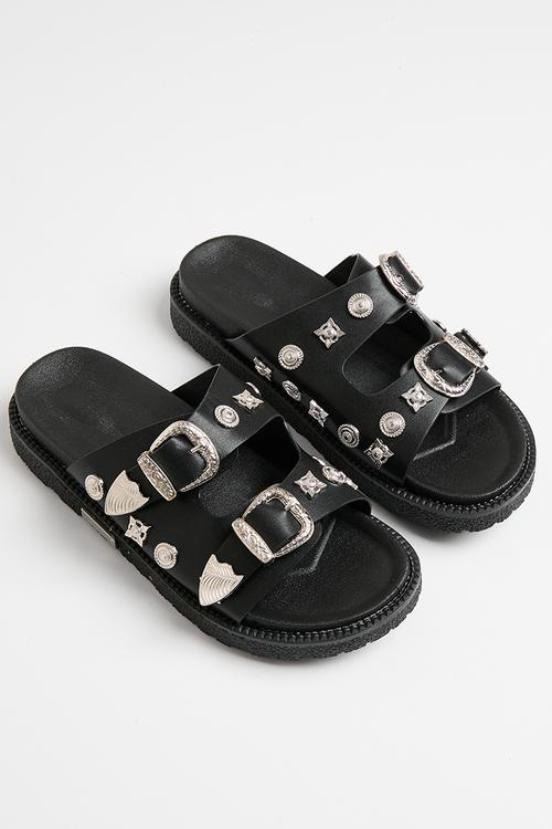 Buckle Slide - Black