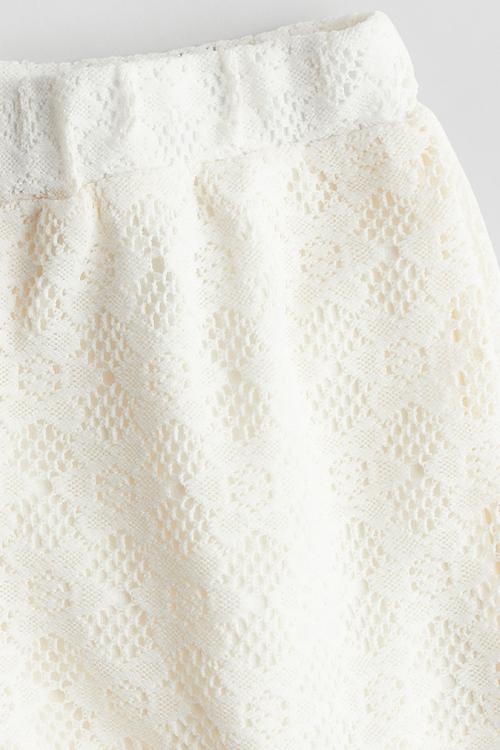 Pull-on shorts - white