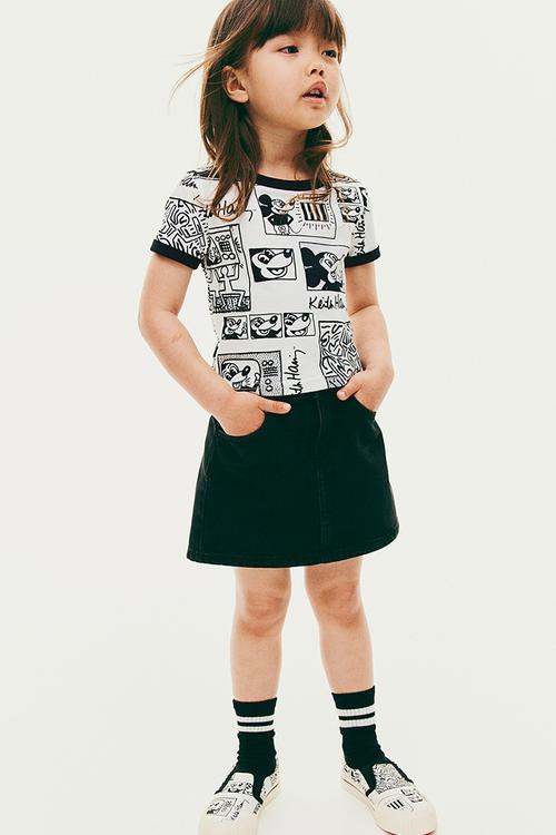 Keith Haring X H&M:  Printed cotton t-shirt - white,multi