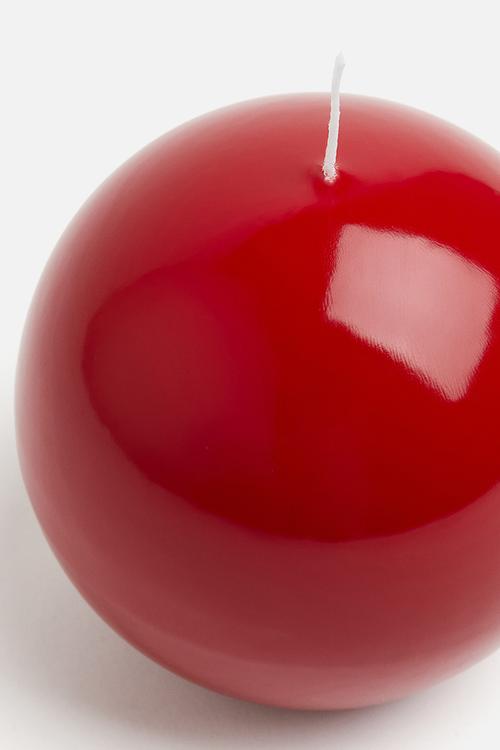 Round candle - red