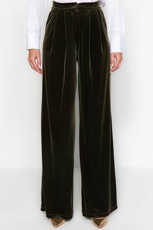 Limited Edition Velvet Trousers - Khaki