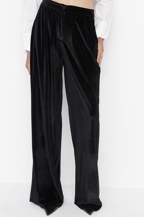 Limited edition black corduroy pants - black
