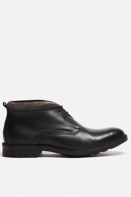 Midnight leather boot