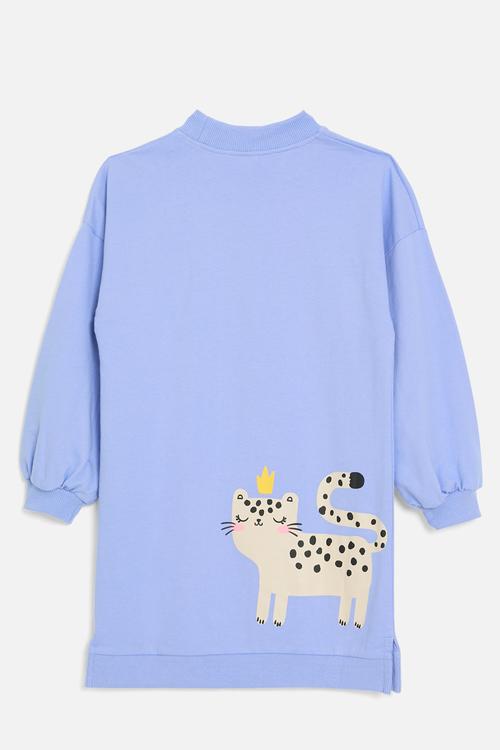 Fleece dress - blue