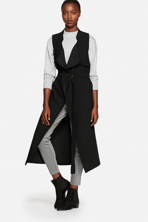 EA long sleeveless jacket