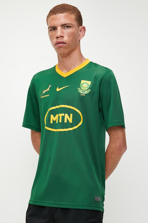 Springbok Stadium Home Fan Jersey - gorge green & university gold