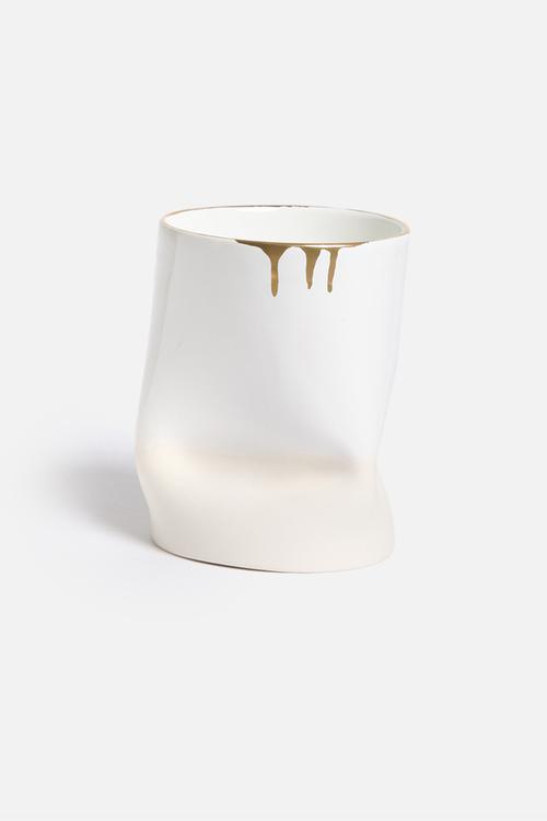 Dipped crunchy vase