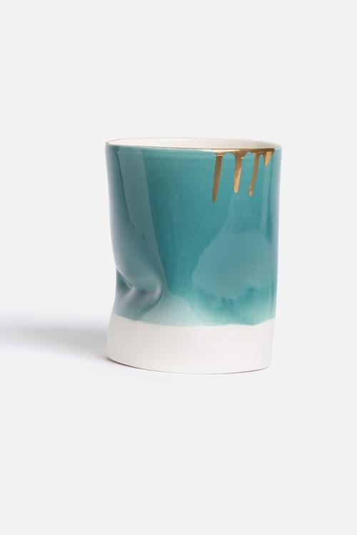 Dipped crunchy vase