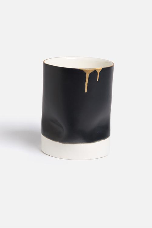 Dipped crunchy vase