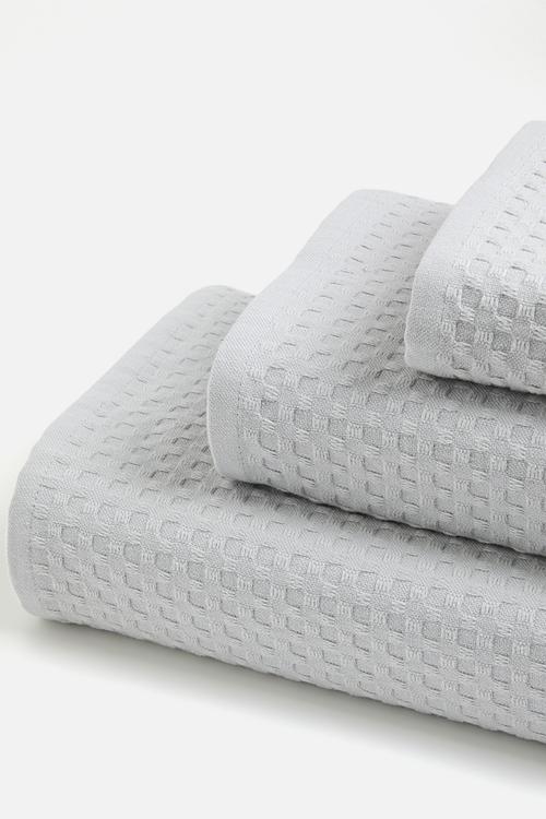 Waffle Towel - Light Grey