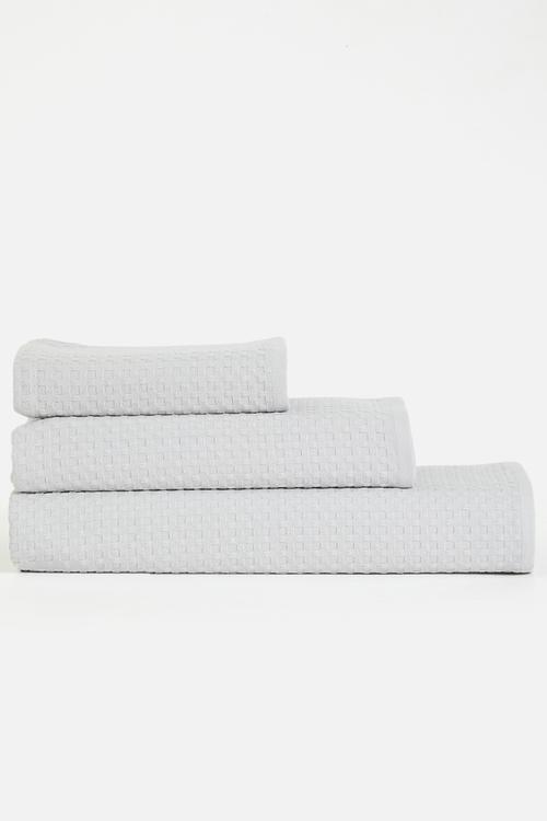 Waffle Towel - Light Grey