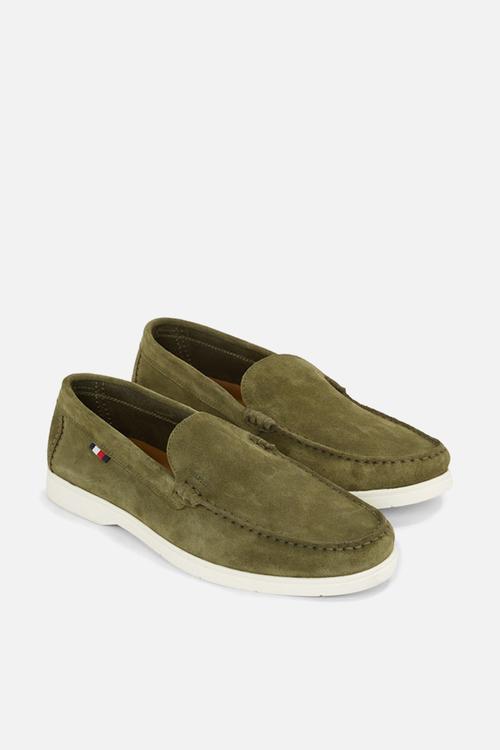 Hilfiger casual suede loafer - utility olive