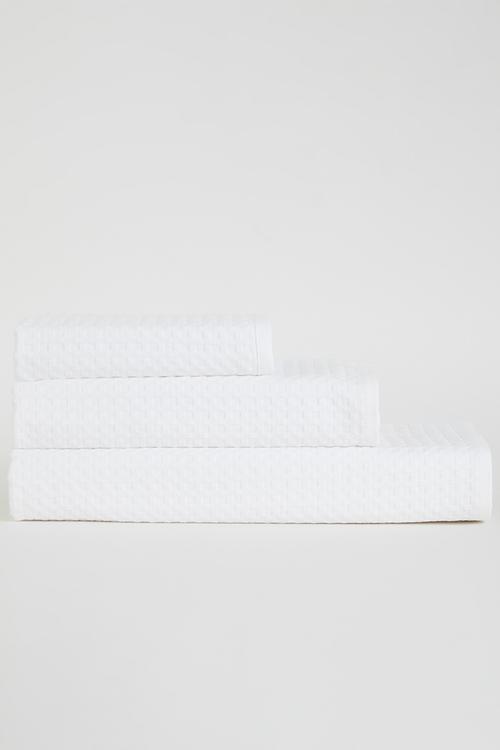 Waffle Towel - White