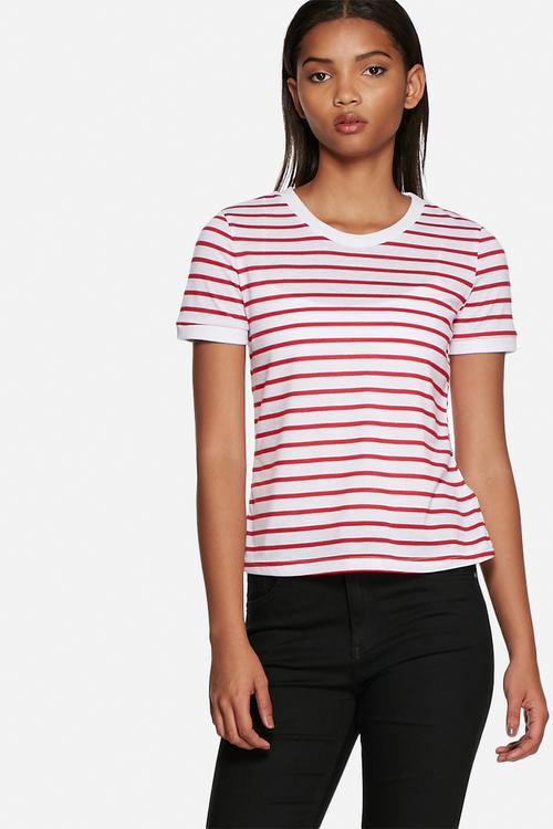Red stripe tee