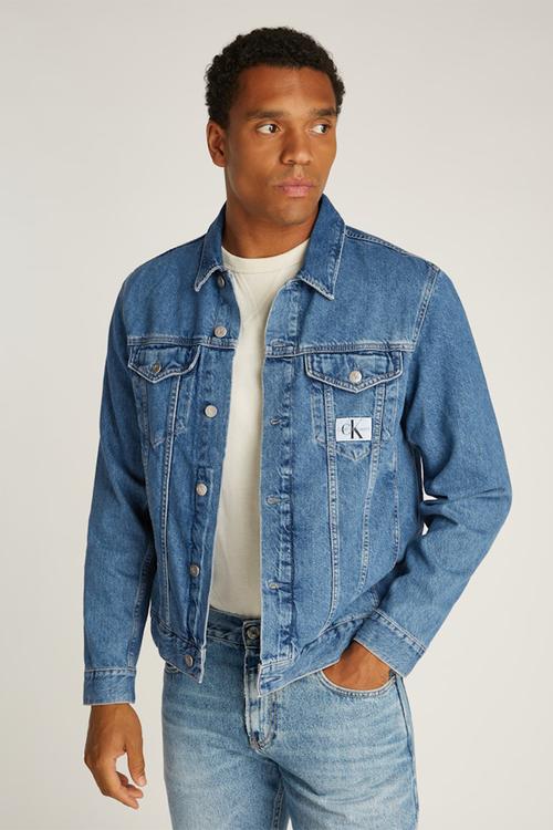 Slim denim jacket - denim medium