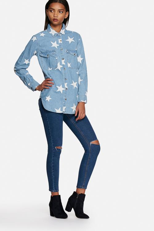 Star denim shirt 