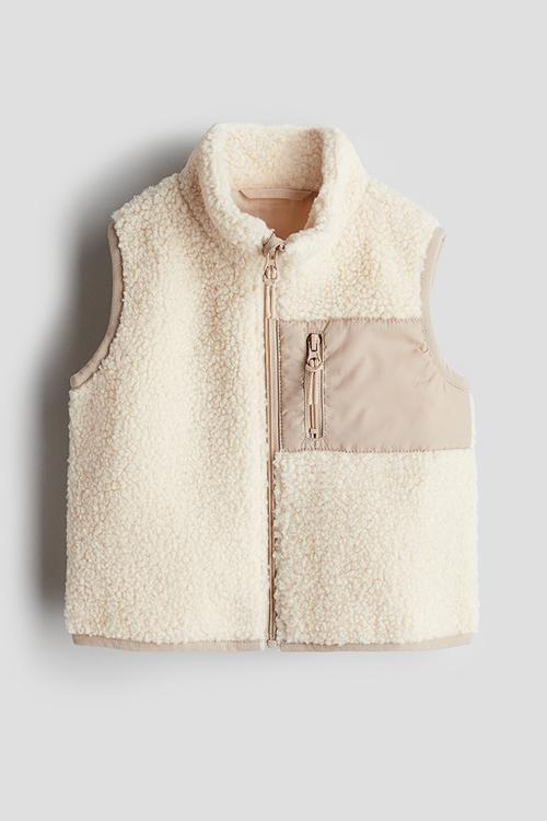 Teddy gilet - cream