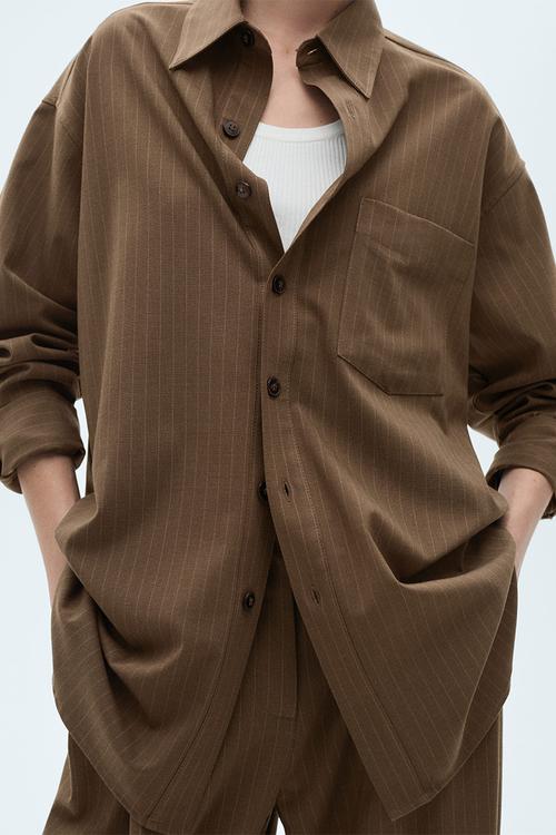 Overshirt Stripe - Dark Green