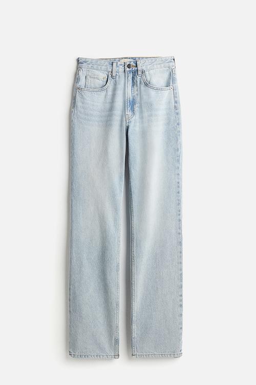 Straight high jeans - light denim blue