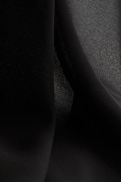 Chiffon strappy dress - black