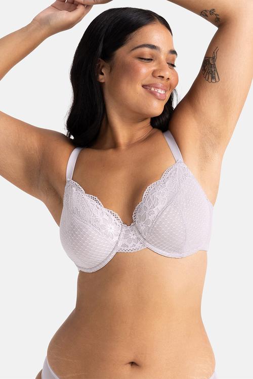 Curvy Sierra 2 pack wired bra - lilac & blue
